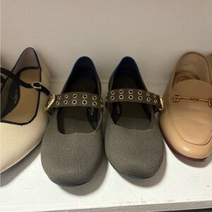 Rothy’s Ballet Mary Jane Flats in Safari